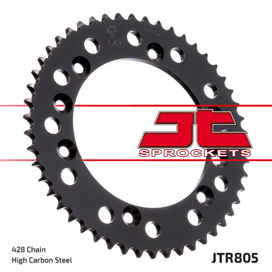 Rear Sprocket 805 50 SUZUKI DR 125SM (08-10), TS125R '89-'96, TS125X '84-'91 (80550JT) (Chain. 428), JT Sprockets