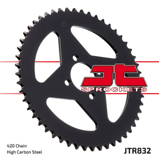 Rear Sprocket 832 52 YAMAHA DT 50R 97-98 (83252JT) (Chain. 420) - CAN REPLACE 4461 52 (JTR1832.52), JT Sprockets