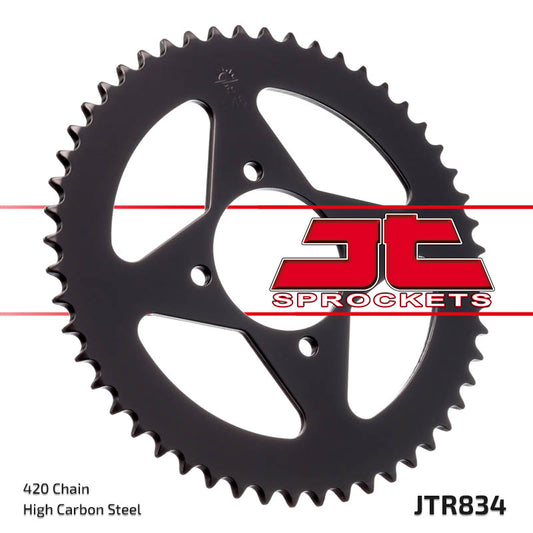 Rear Sprocket 834 48 YAMAHA RD 50MX (79-87), RD 80LC (82) (83448JT) (Chain. 420), JT Sprockets