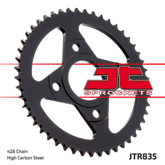 Rear Sprocket 835 48 YAMAHA TZR 125 88-93 (+3), RD 125 LC 1 82-85 (J83548JT) (Chain. 428), JT Sprockets