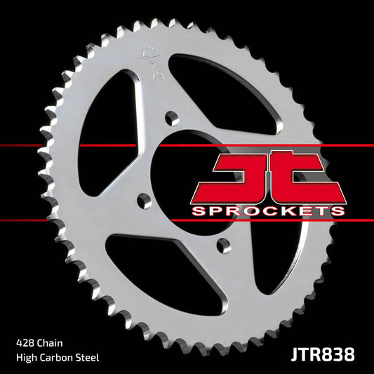 Rear Sprocket 838 45 YAMAHA YBR 125 05-12;JUNAK 125 (83845JT) (Chain. 428), JT Sprockets