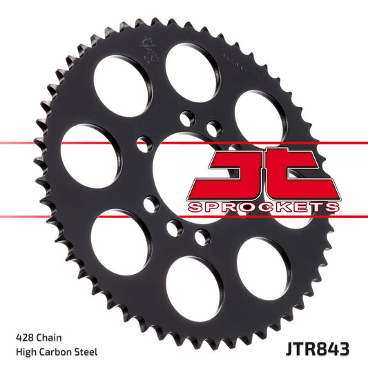 Rear Sprocket 843 50 YAMAHA DT 125LC '85-'88, SR 125 '85-'94, DT 80LC (84350JT) (Chain. 428), JT Sprockets