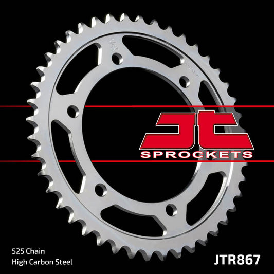 Rear Sprocket 869 43 YAMAHA TDM 850 99-01 (4TX) (86943JT) (Chain. 525), JT Sprockets
