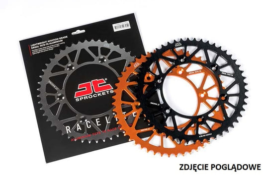 Rear Sprocket 899 51 Aluminium RACELITE KTM SX/EXC/LC4 (91-25) (89951JT) (JTR897.51) (Chain. 520) COLOR ORANGE, JT Sprockets