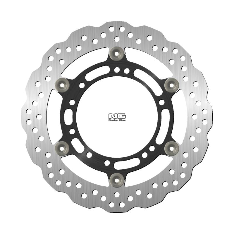 Brake disc (rotor) front BENELLI BN/BN TNT 302 '14-'19, BN 302R/S '17-'21 (260X112X4MM) (6X8,25MM) WAVE (Aluminium center), NG Brakes