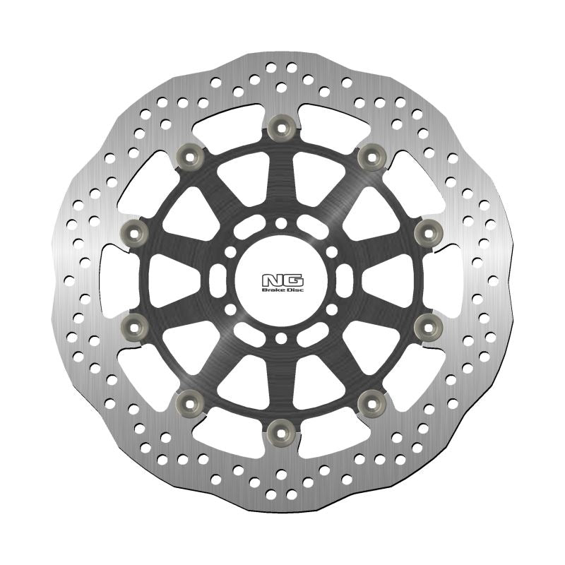 Brake disc (rotor) front BENELLI SPORT TORNADO 1130 '06-, TORNADO TRE 1130 '06-'17, DUCATI 998 '02-'03 (320X64X4,5MM) (6X8,25MM) WAVE (Aluminium center), NG Brakes