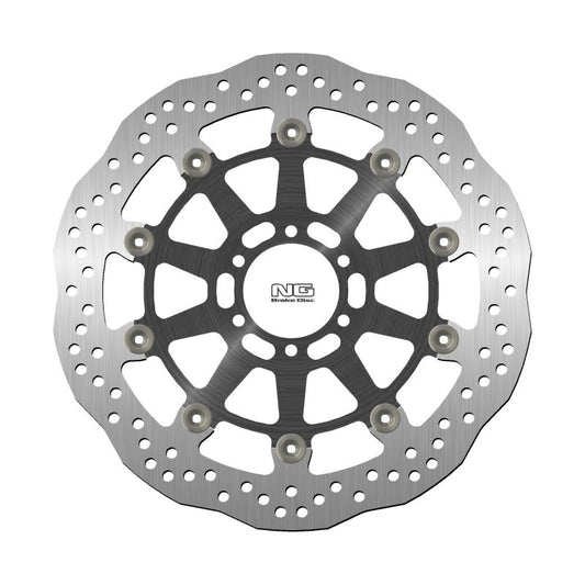 Brake disc (rotor) front BENELLI SPORT TORNADO 1130 '06-, TORNADO TRE 1130 '06-'17, DUCATI 998 '02-'03 (320X64X4,5MM) (6X8,25MM) WAVE (Aluminium center), NG Brakes