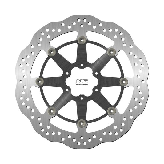 Brake disc (rotor) front BMW HP4 1000 '11-'17, MOTO GUZZI AUDACE 1400 '15-'20, CALIFORNIA 1400 '13-'20, ELDORADO 1400 '15-'20, MGX-21 1400 '15-'20 (320X64X5MM) (6X8,50MM) WAVE Floating (Aluminium center), NG Brakes
