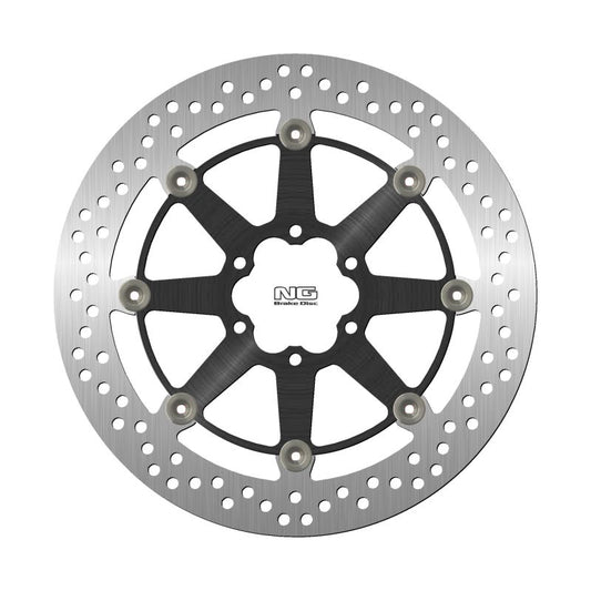 Brake disc (rotor) front DUCATI MONSTER 620/675/695/803 '05-'08, MULTISTRADA 620 '05-'06, ROYAL ENFIELD 535 CONTINENTAL '13-'18 (300X64X5MM) (6X8,25MM) Floating (Aluminium center), NG Brakes