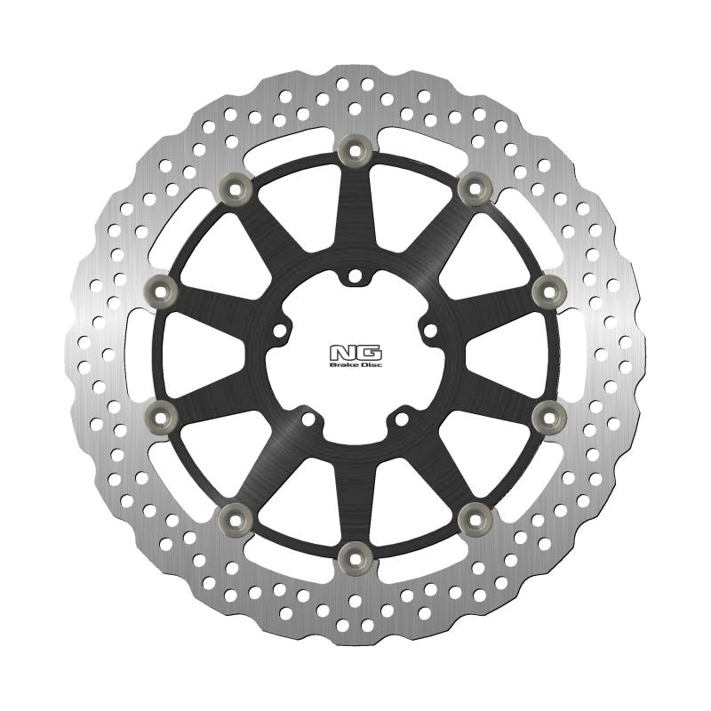 Brake disc (rotor) front DUCATI SCRAMBLER 800 '15-'22 (330X78X5MM) (5X8,25MM) WAVE (Aluminium center), NG Brakes
