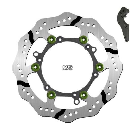 Brake disc (rotor) front GAS GAS EC/EX/MC 125/250/300/350/450 '21-'23, KTM SX-F 250/450 '09-'22, SX 125/200/144/250 '09-'22, EXC-F 250/350/530 '10-'23 (270X127X3MM) (6X6,25MM) WAVE Floating (with adapter), NG Brakes