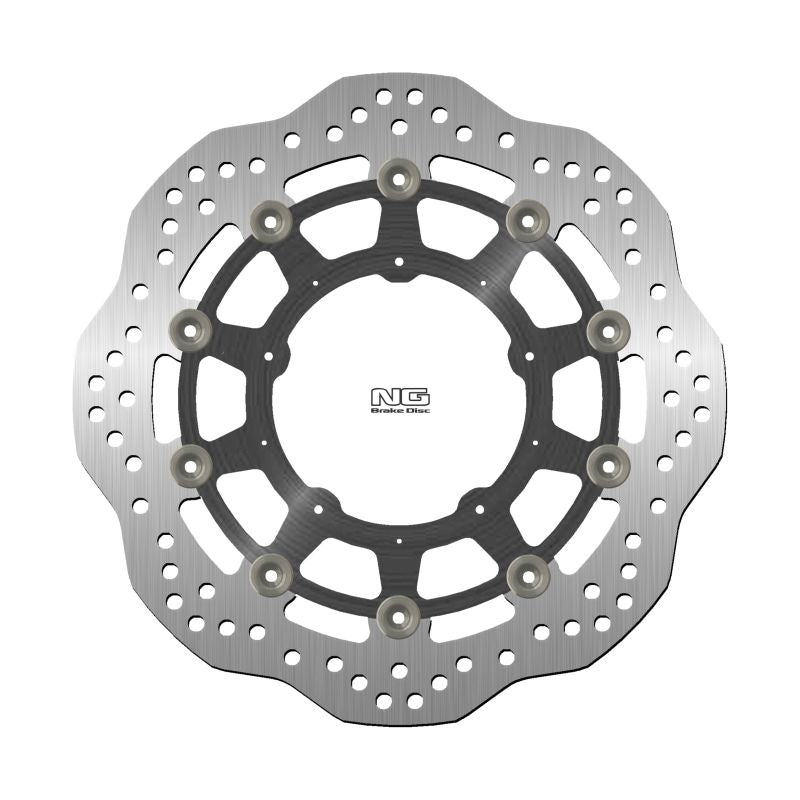 Brake disc (rotor) front HONDA ADV 750 '17-'18, X-ADV 750 '17-'22 (296X108X4MM) (5X6,00MM) WAVE Floating (Aluminium center), NG Brakes