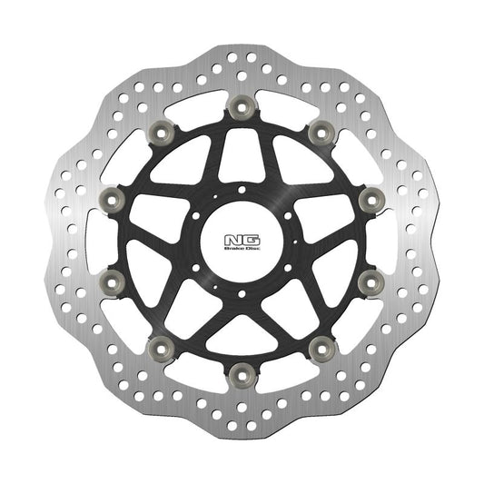 Brake disc (rotor) front HONDA CB 400 '89-'91, CB 400 FOUR '97-'00, CB 600 HORNET 98-'99, CB 400 SUPER BOLDOR '05-'14, CB 400 SUPER FOUR '02-'13 (296X62X5MM) (6X6,25MM) WAVE Floating (Aluminium center), NG Brakes