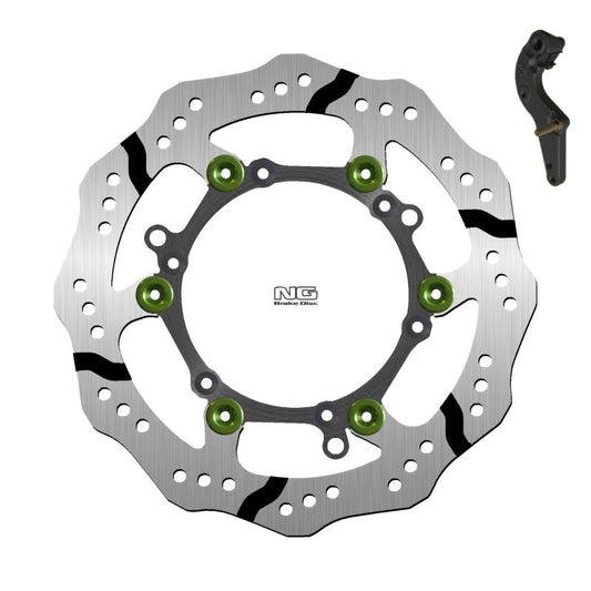 Brake disc (rotor) front HUSABERG FE/TE 390/450/510/600/650, KTM SX/SXF/SXS/MX/XC 125/200/250/300/350/400/450/525/625 (270X127X3MM) (6X6,25MM) WAVE Floating (with adapter), NG Brakes