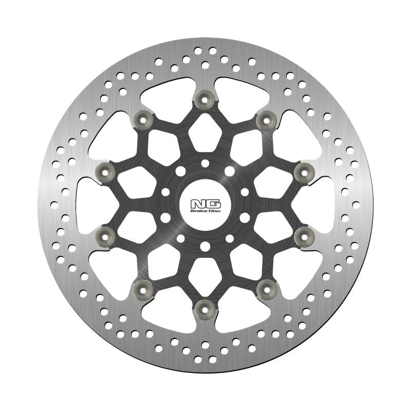 Brake disc (rotor) front HUSQVARNA SVARTPILEN '19, VITPILEN 701 '18-'20 (aluminium wheels) KTM DUKE 690 '12-'19 (320X52X5MM) (5X10,25/8,25MM) Floating (Aluminium center), NG Brakes
