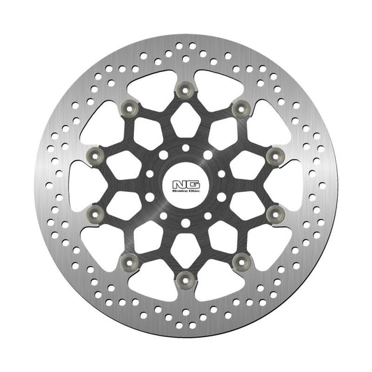 Brake disc (rotor) front HUSQVARNA SVARTPILEN '19, VITPILEN 701 '18-'20 (aluminium wheels) KTM DUKE 690 '12-'19 (320X52X5MM) (5X10,25/8,25MM) Floating (Aluminium center), NG Brakes