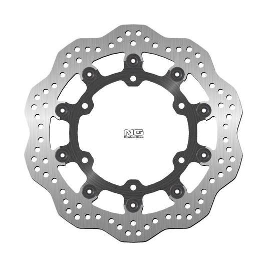 Brake disc (rotor) front HYOSUNG AQUILA 650 '04-'05 (298X130X4MM) (6X10,25MM) WAVE Floating, NG Brakes