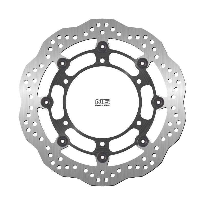 Brake disc (rotor) front HYOSUNG GV 700C '05-'09, GV 650 AQUILLA '04-'18, ST-7 '10-'15, YAMAHA WR 250X '08-'14 (300X132X5MM) (6X8,5MM) WAVE Floating, NG Brakes