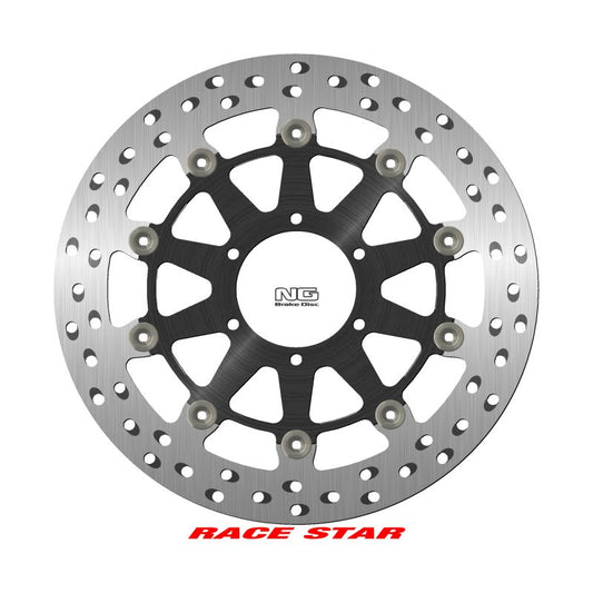 Brake disc (rotor) front RACE STAR PREMIUM BMW S 1000R '21, S 1000RR '19, S 1000XR '20 (320X80,2X5MM) (6X8,25MM) Floating (Aluminium center, improved cooling), NG Brakes