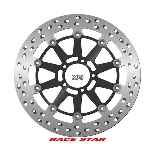 Brake disc (rotor) front RACE STAR PREMIUM KTM SUPER DUKE 1290GT '14-'22, SUPER DUKE 1290R/RR '21-'22 (320X64X5MM) (5X8,25MM) Floating (Aluminium center, improved cooling), NG Brakes