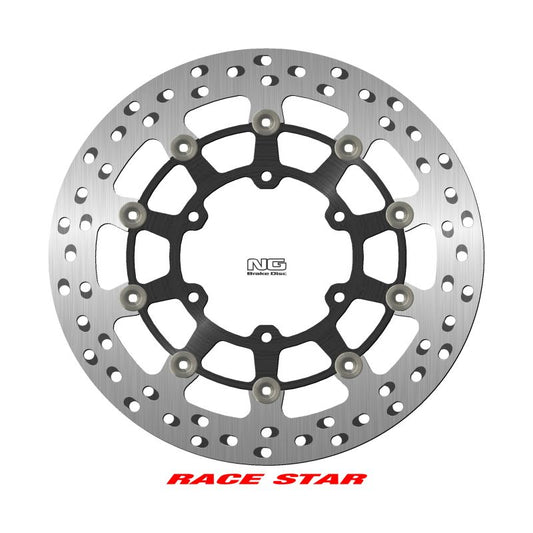 Brake disc (rotor) front RACE STAR PREMIUM SUZUKI GSX-R 600/750/1000 '08-'18 (310X102X5MM) (6X8,25MM) Floating (Aluminium center, improved cooling), NG Brakes