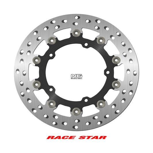 Brake disc (rotor) front RACE STAR PREMIUM YAMAHA MT-03 '16-'22, R3 '19-'22, YZF-R25 '14-'17, YZF-R3 '15-'18 (298X132X5MM) (5X8,25MM) (Aluminium center, improved cooling), NG Brakes