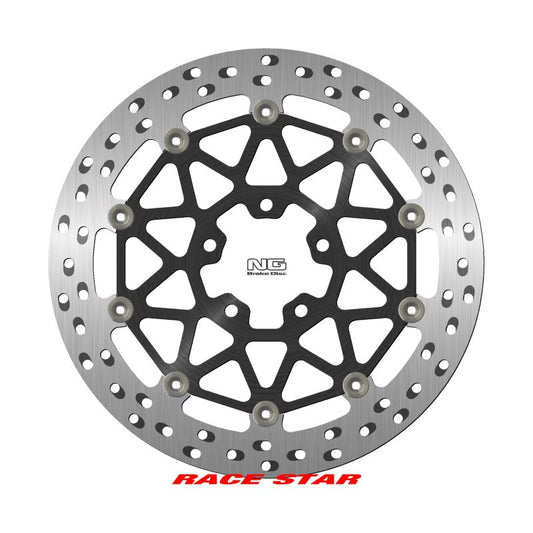 Brake disc (rotor) front RACE STAR PREMIUM KAWASAKI ZX-10R '19-'20, ZX-10RR '17-'22 (330X70X6MM) (5X10,25MM) (Aluminium center, improved cooling), NG Brakes