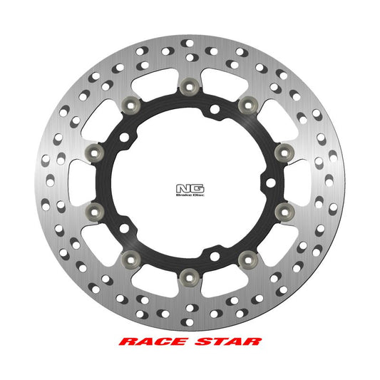 Brake disc (rotor) front RACE STAR PREMIUM KAWASAKI NINJA 400 / Z 400 '18-'22, ZX-25R '21-'22 (310X141,75X5MM) (5X10,25MM) (Aluminium center, improved cooling), NG Brakes