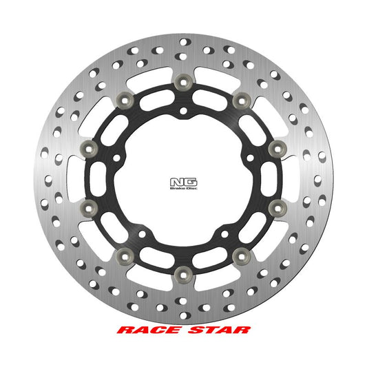 Brake disc (rotor) front RACE STAR PREMIUM YAMAHA MT-10 '16-'22, R1/R6 '16-'22 (320X132X6MM) (5X8,25MM) (Aluminium center, improved cooling), NG Brakes