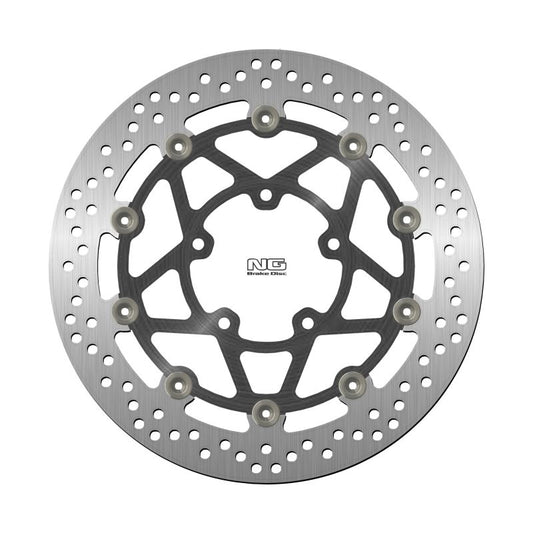 Brake disc (rotor) front TRIUMPH BONNEVILLE BOBBER T120 1200 '16-'22, BONNEVILLE T100 / STREET TWIN / STREET SCRAMBLER 900 '16-'18, THRUXTON 1200 '16-'18 (310X82,5X5,5MM) (5X10,25MM) (Aluminium center), NG Brakes