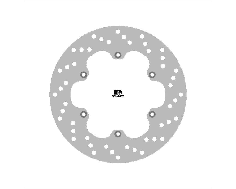 Brake disc (rotor) rear APRILIA AF1 125 '88-'93 (240X124X5MM) (6X6,25MM), NG Brakes