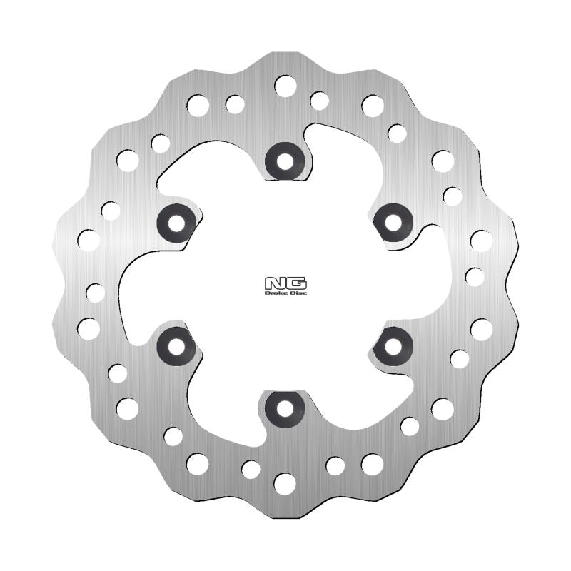 Brake disc (rotor) rear KAWASAKI D TRACKER 250 '03, KDX 220 '99-'05, KDX 250R '92-, KLX 250D TRACKER '00-, KLX 300R '96-'07, KLX 250S '05-'10, KLX 250E '93-'95, SUZUKI DR 250SB '03-, (220X100X4MM) (6X10,25MM) WAVE, NG Brakes