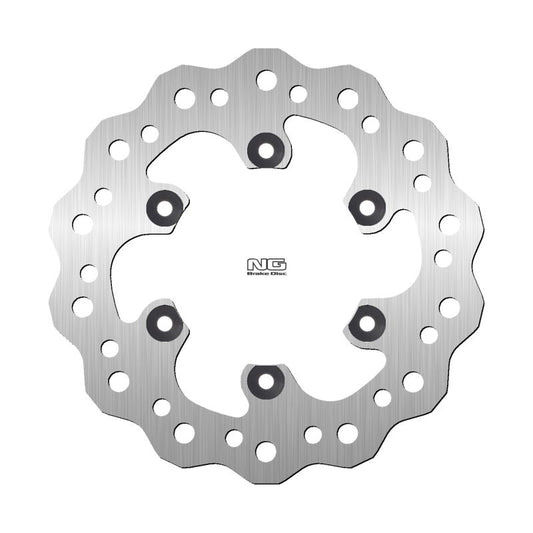 Brake disc (rotor) rear KAWASAKI D TRACKER 250 '03, KDX 220 '99-'05, KDX 250R '92-, KLX 250D TRACKER '00-, KLX 300R '96-'07, KLX 250S '05-'10, KLX 250E '93-'95, SUZUKI DR 250SB '03-, (220X100X4MM) (6X10,25MM) WAVE, NG Brakes