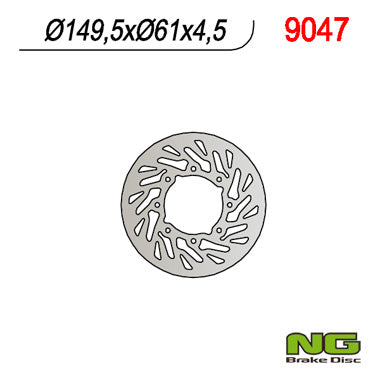 Brake disc (rotor) POLARIS 400/500 '01-'02 (Turbine), NG Brakes