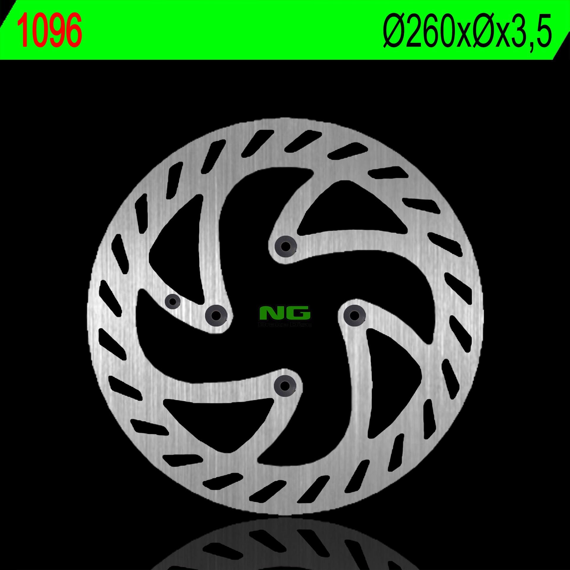 Brake disc (rotor) front AJP 125/200/240 ENDURO (Diameter 260MM (4X6,5MM), NG Brakes