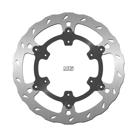 Brake disc (rotor) front AJP PR7 ADVENTURE 650 '16-'20 (300X124,3X5MM) Floating (6X6,5MM) WAVE, NG Brakes