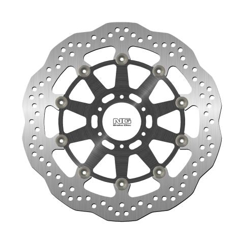 Brake disc (rotor) front APRILIA CAPONORD 1200 '13-17, YAMAHA FZR 1000 '87-95, XJR1200/1300 '95-99 (320X64X5MM) (6X8,5MM) WAVE Floating (Aluminium center), NG Brakes