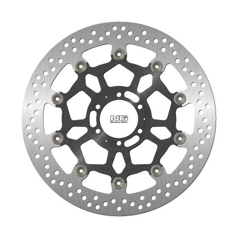 Brake disc (rotor) front APRILIA DROSODURO/SHIVER 900 '17-20, DUCATI ST4 '03, MOTO GUZZI V7 '17-20 (320X64X5MM) (6X8,5MM) Floating (Aluminium center), NG Brakes
