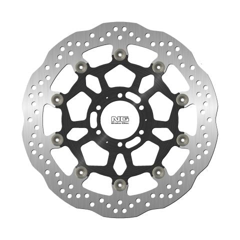 Brake disc (rotor) front APRILIA DROSODURO/SHIVER 900 '17-20, DUCATI ST4 '03, MOTO GUZZI V7 '17-20 (320X64X5MM) (6X8,5MM) WAVE Floating (Aluminium center), NG Brakes