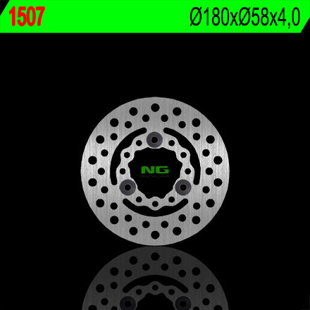 Brake disc (rotor) front ARCTIC CAT DVX 250/300 '06-'14, front/rear KYMCO MXU 250/300 (180X58X4) (3X10,5), NG Brakes