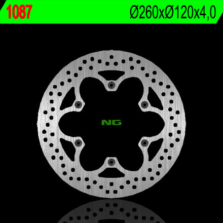 Brake disc (rotor) front BETA 125/200 ALP (12) 125/200 URBAN '12-'15, rear MALAGUTI SPIDER MAX GT/RS '05-'08 (260X120X4), NG Brakes