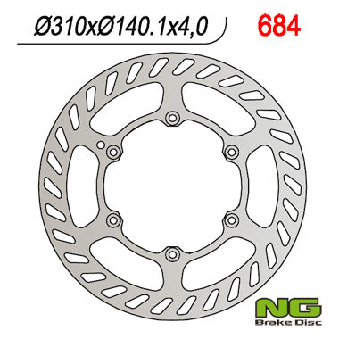 Brake disc (rotor) front BETA 350/400 SM (SR. 310MM) (310x140x4), NG Brakes