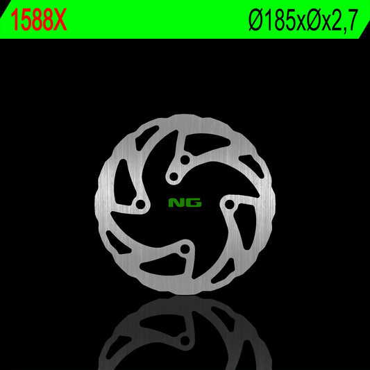Brake disc (rotor) front BETA EVO 125/200/250 09-18, REV3 125/200/250/270 03-08, REV 4 250/300 07-16 (185X2,7MM) (4X10,5MM) WAVE, NG Brakes