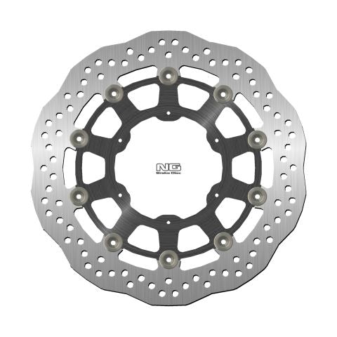 Brake disc (rotor) front BMW F 650/700/800 GS '93-'19, APRILIA PEGASO 650 '86-'08 (300X105X5MM) (6X6,5) WAVE Floating (Aluminium center), NG Brakes
