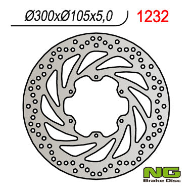 Brake disc (rotor) front BMW F 650 GS/X (300X105X5), F 800GS '13-'16 (6X6,5MM), NG Brakes