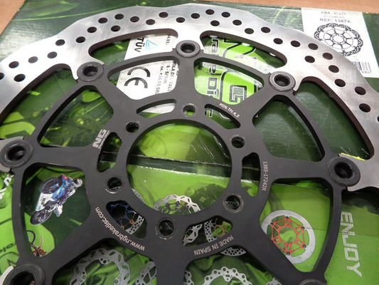 Brake disc (rotor) front BMW S 1000R/RR/XR 13-18, MOTO GUZZI CALIFORNIA 1400 13-18 (320X64X5,0MM) (6X8,5MM) WAVE Floating (ASSEMBLED FOR PRESENTATION - SCREW MARKS), NG Brakes