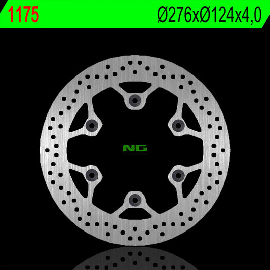 Brake disc (rotor) front DEALIM ROAD WIN 125 04-17, HYOSUNG GT 125 06 (276X124X4,0MM), NG Brakes