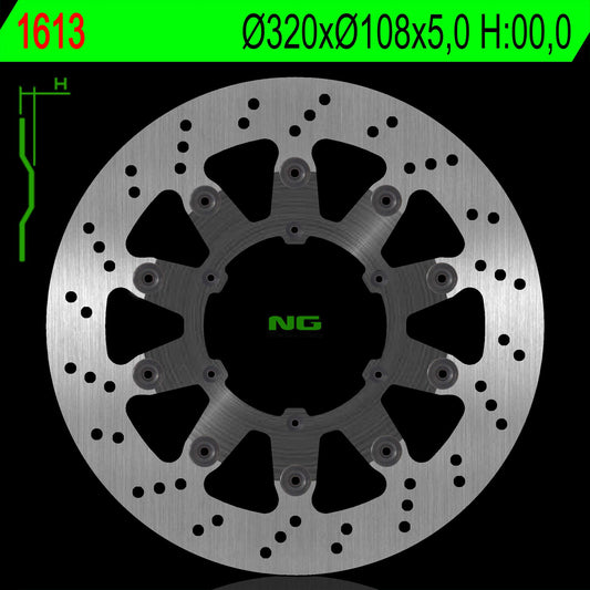 Brake disc (rotor) front GAS GAS 125/250/400/515 SM CCM 230/450/600/644/710 (Floating), NG Brakes