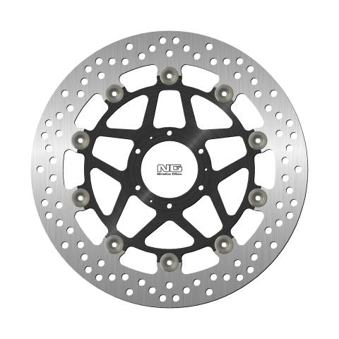 Brake disc (rotor) front HONDA CB 600 HORNET '98-'99 (296X62X5 6 Holes) Floating (Aluminium center) - Replaces NG1161, NG Brakes