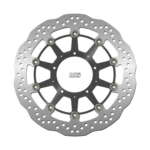Brake disc (rotor) front HONDA CBR 1000 '17 (320X94X5MM) (5X6,5MM) WAVE Floating (Aluminium center), NG Brakes